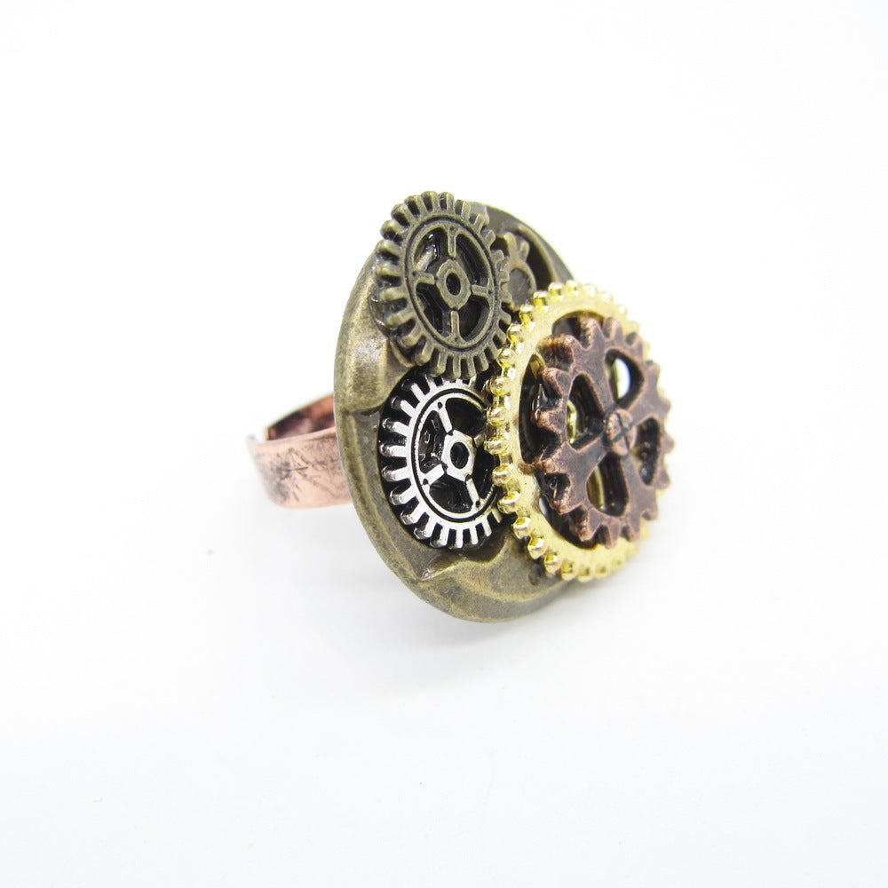 Wholesale Steampunk Series Gear Aolly Ring