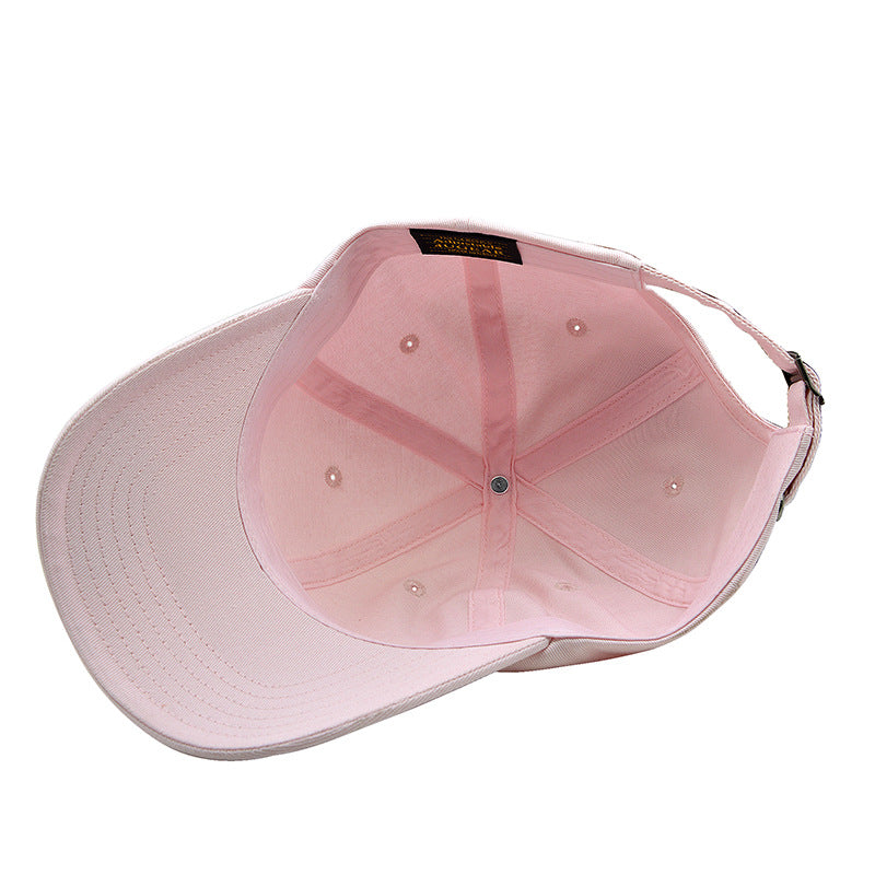 Wholesale New Duck Tongue Baseball Cap Cartoon Embroidery Pink Cap