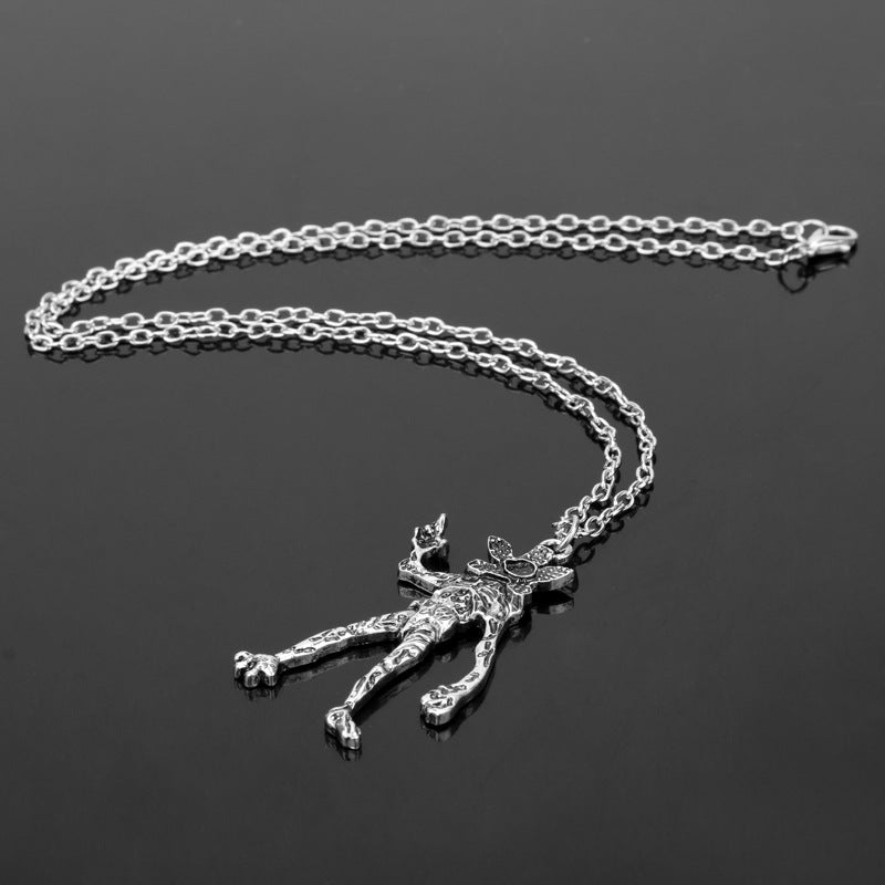 Wholesale Man-eating flowers monsters and chains Necklace