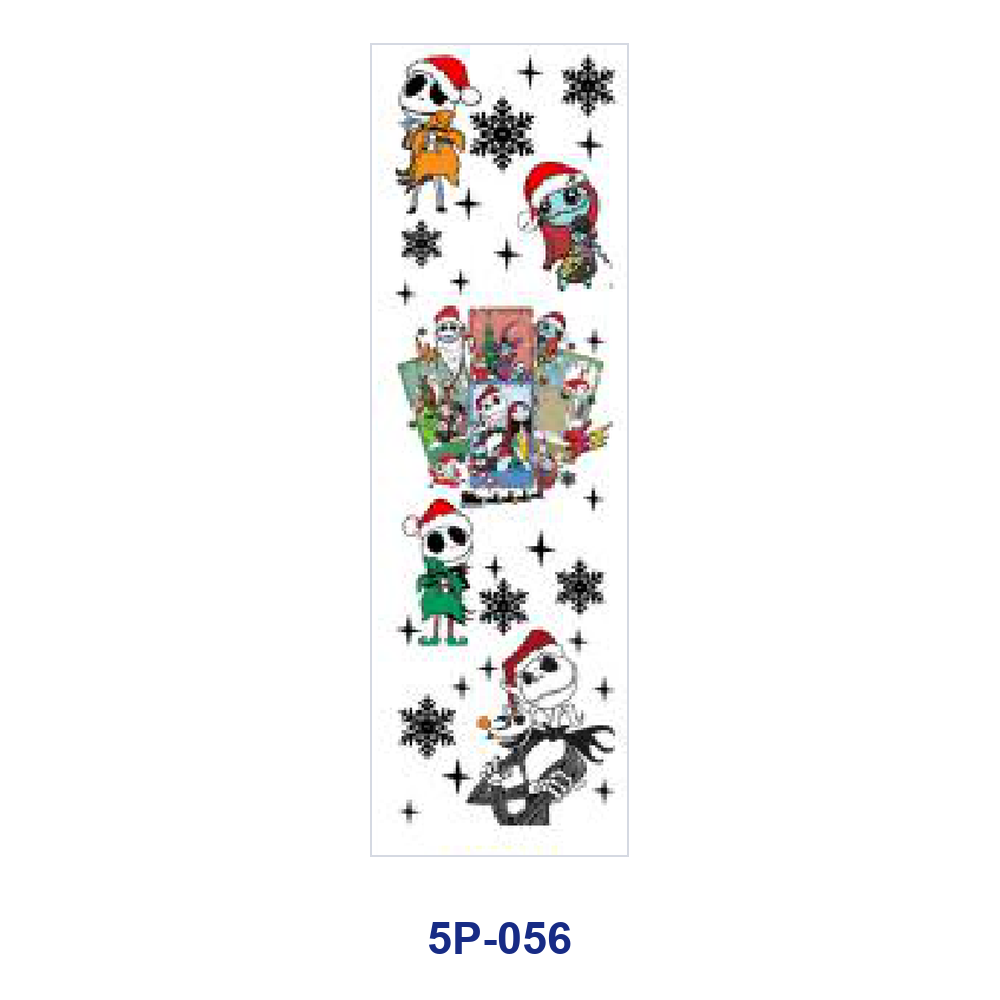 Wholesale 2/ 8/ 16pcs  Christmas Skull Festive Quote &  Beauty Text Print Pen and Bookmark Stickers UV DTF Wraps OLY Exclusive