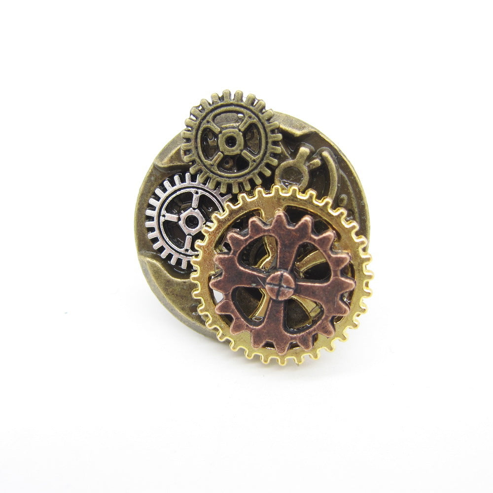 Wholesale Steampunk Series Gear Aolly Ring