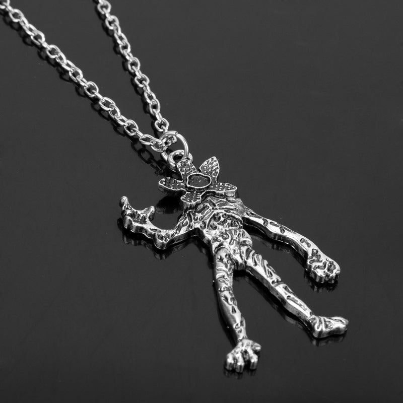 Wholesale Man-eating flowers monsters and chains Necklace