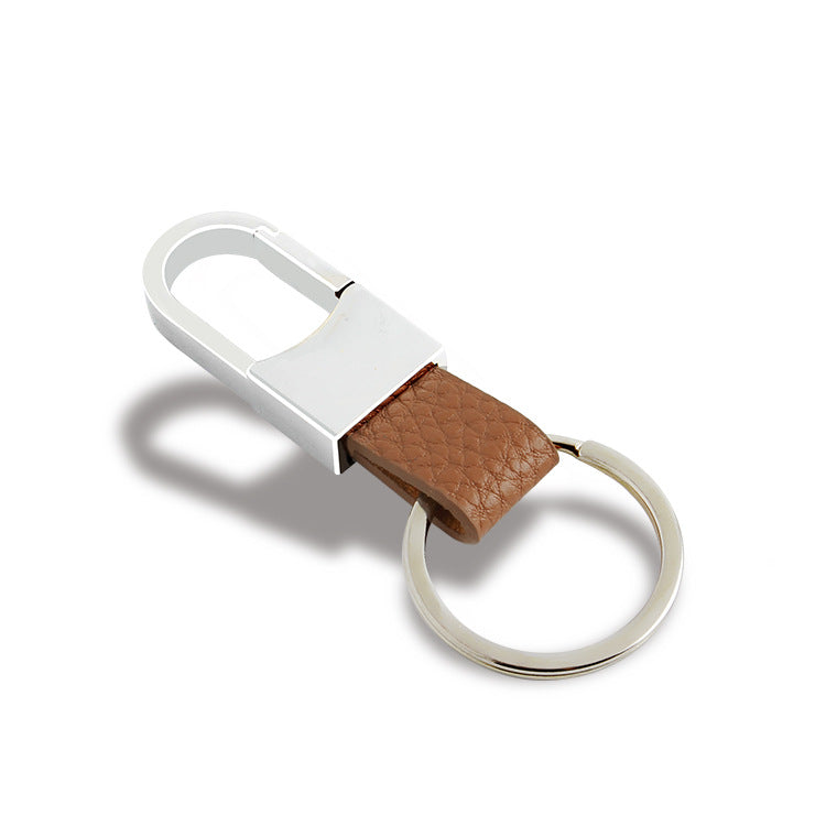Wholesale Men's Leather Zinc Alloy Keychains