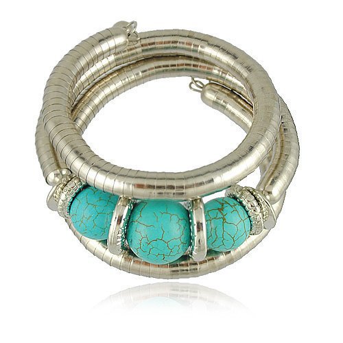 Wholesale Bohemian Multi-layer Turquoise Alloy Bracelets