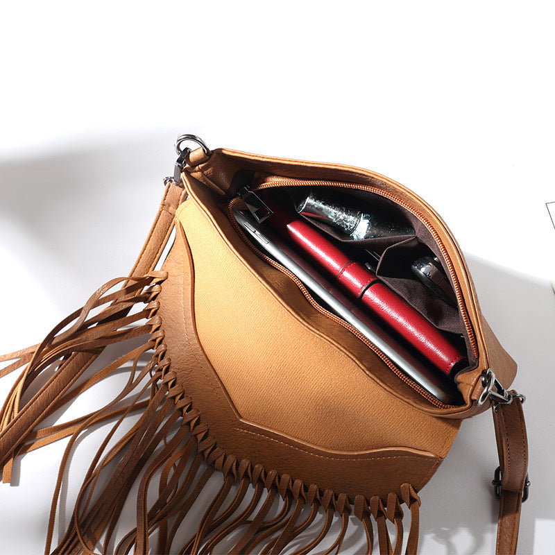 Wholesale PU Envelope Tassel Bag