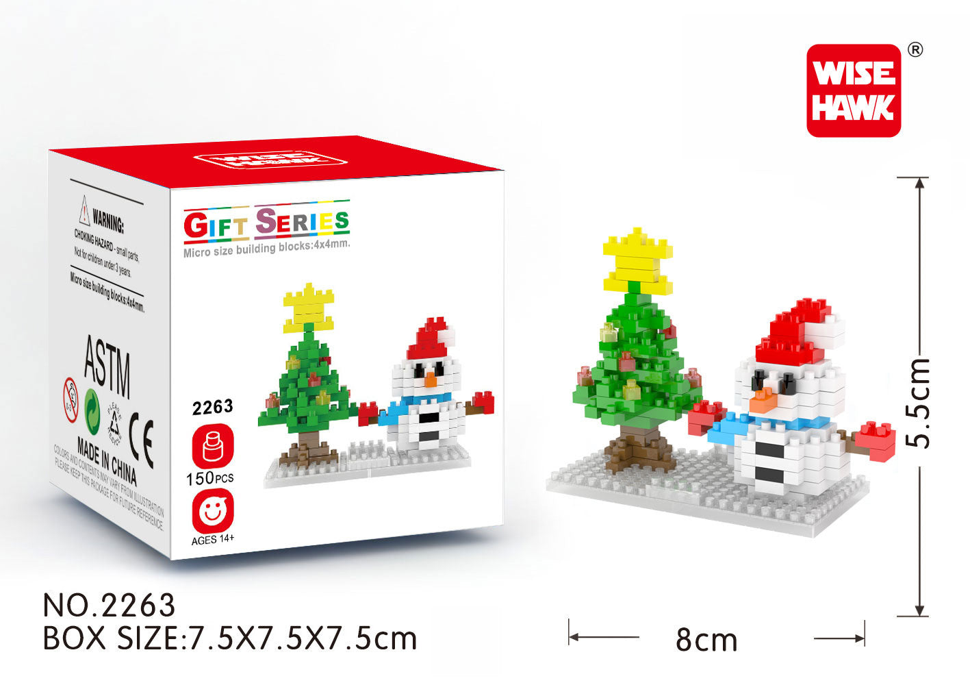 Wholesale Christmas ABS Mini Diamond Small Particle Building Blocks for Children's Puzzle Toys