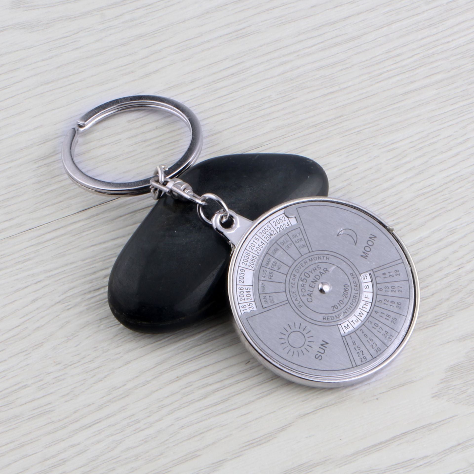 Wholesale Alloy Multifunction Perpetual Calendar Keychains