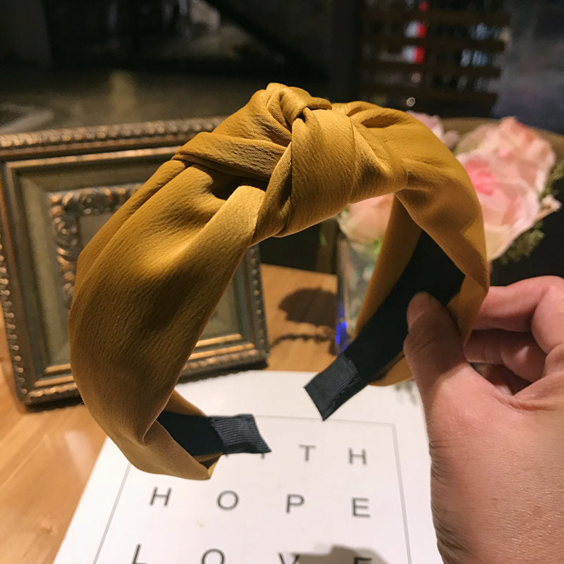 Wholesale Wide-brimmed Cross Fabric Adult Hair Accessories Hairband Head