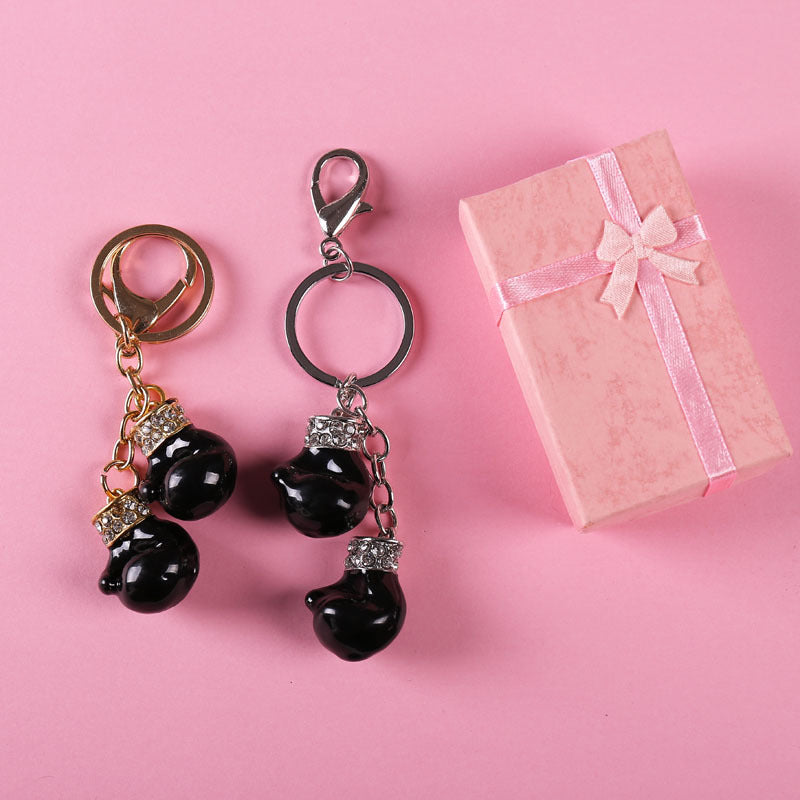 Wholesale Metal Dripping Boxing Gloves Keychain