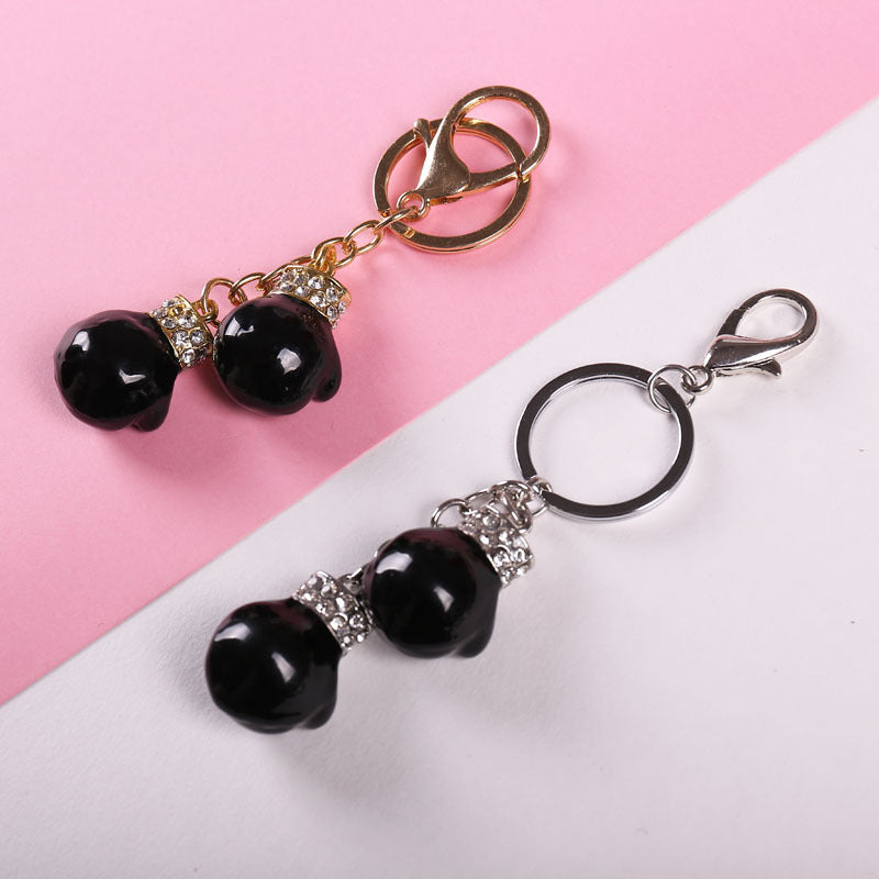 Wholesale Metal Dripping Boxing Gloves Keychain