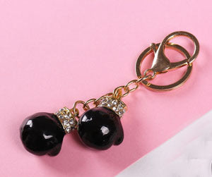 Wholesale Metal Dripping Boxing Gloves Keychain