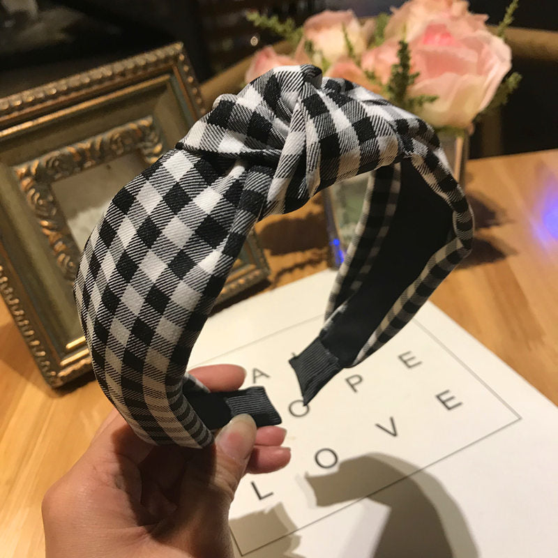 Wholesale Wide-brimmed Cross Fabric Adult Hair Accessories Hairband Head