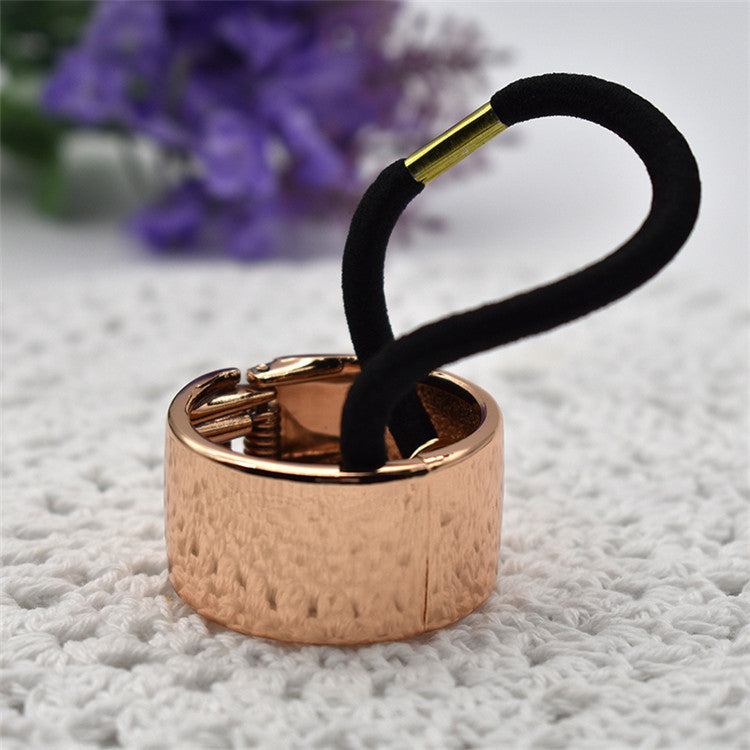 Wholesale Metal high-grade simple glossy fashion ponytail buckle headband