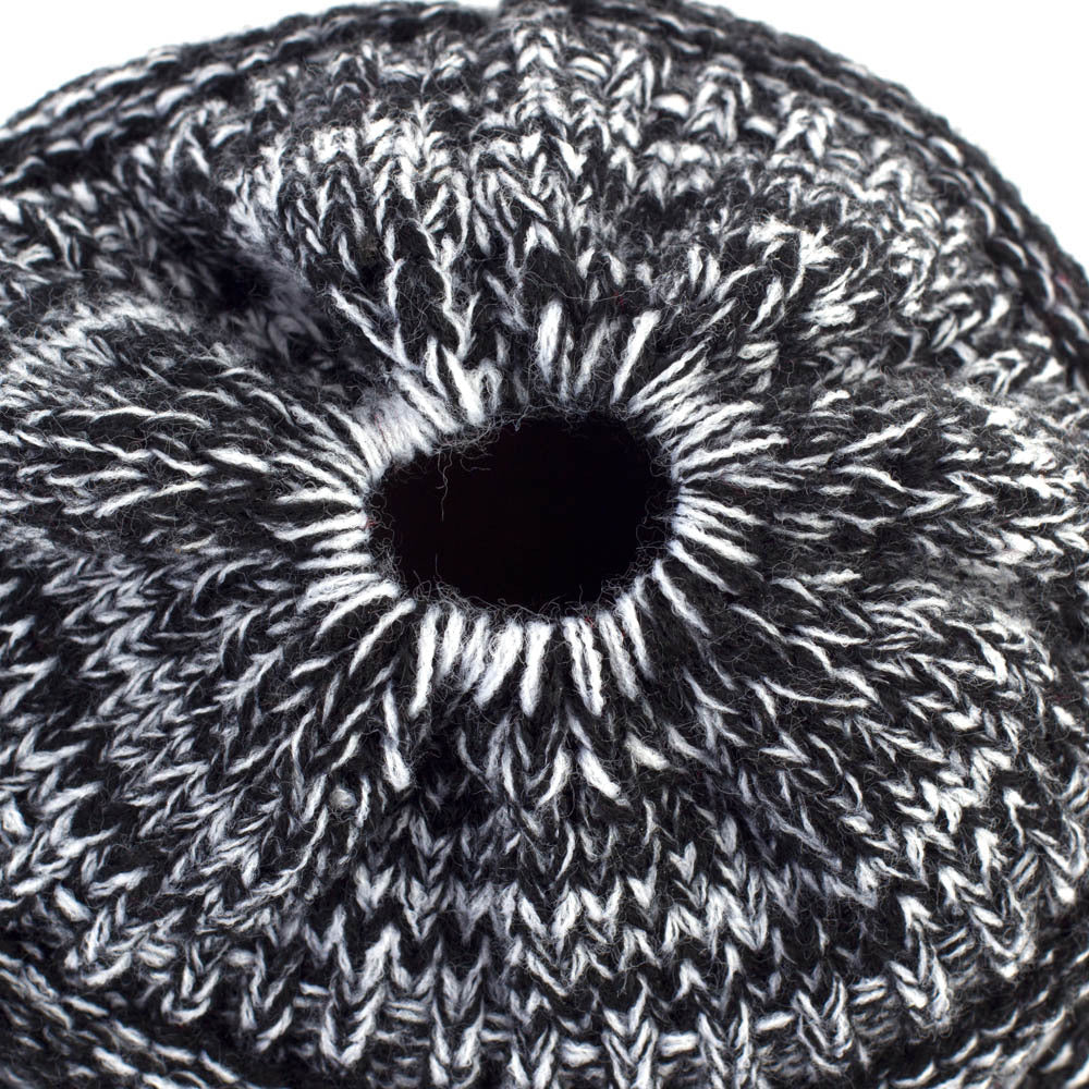 Wholesale Ponytail Knitted Woolen Hats Multi-color Pullover Hats