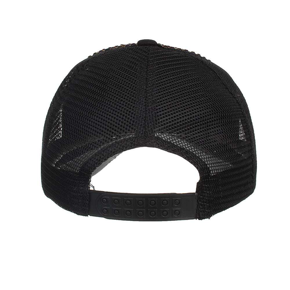 Wholesale Full diamond mesh hat baseball cap