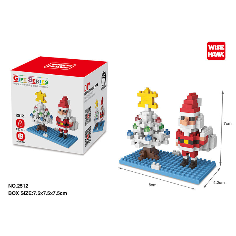 Wholesale Christmas ABS Mini Diamond Small Particle Building Blocks for Children's Puzzle Toys