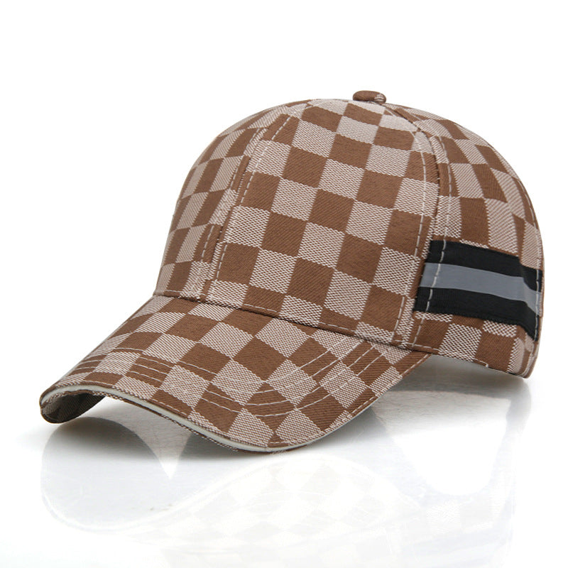 Wholesale Spring and Summer Plaid Outdoor Sports Baseball Casual Sun Protection Cap