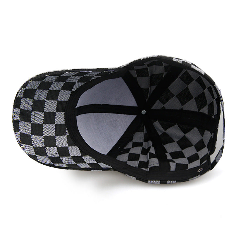 Wholesale Spring and Summer Plaid Outdoor Sports Baseball Casual Sun Protection Cap