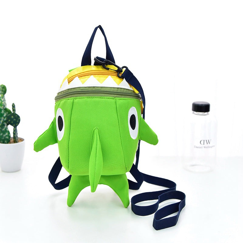 Mochila de tiburones infantil anti-perdición al por mayor de nylon