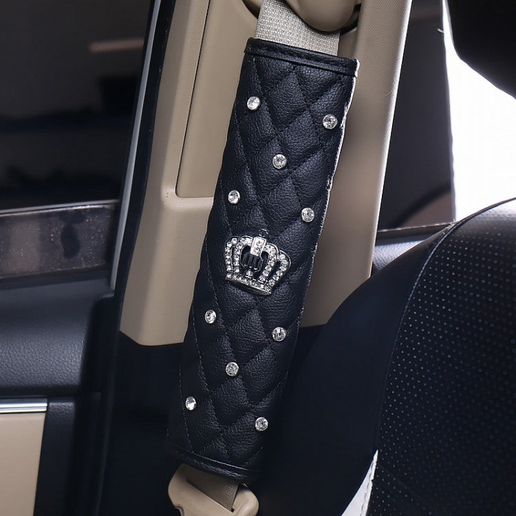 Wholesale PU Diamond Crown Car Interior