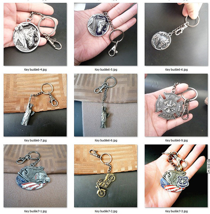 Wholesale Vintage Relief Metal Keychains