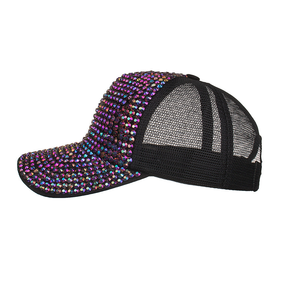 Wholesale Full diamond mesh hat baseball cap