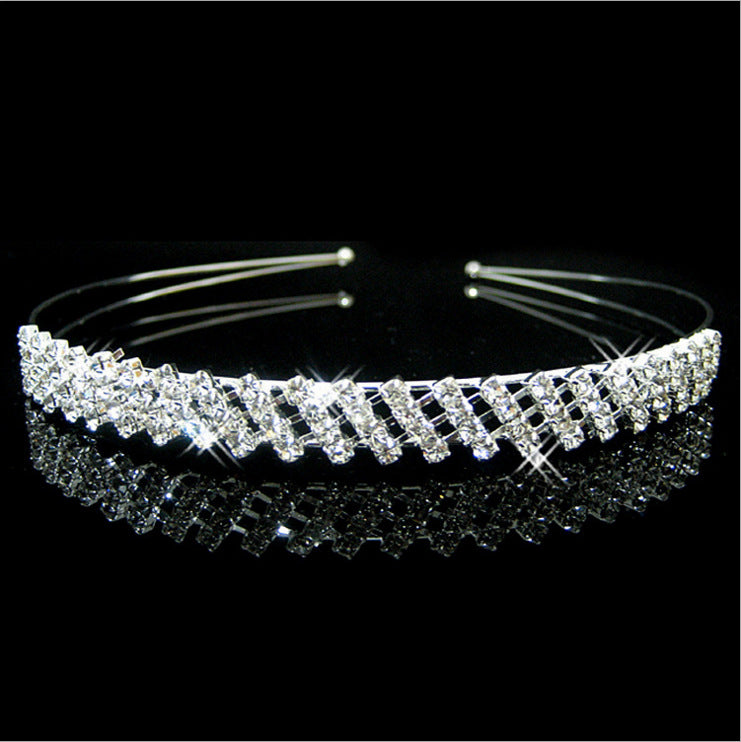 Wholesale Pearl double row rhinestone headband jewelry