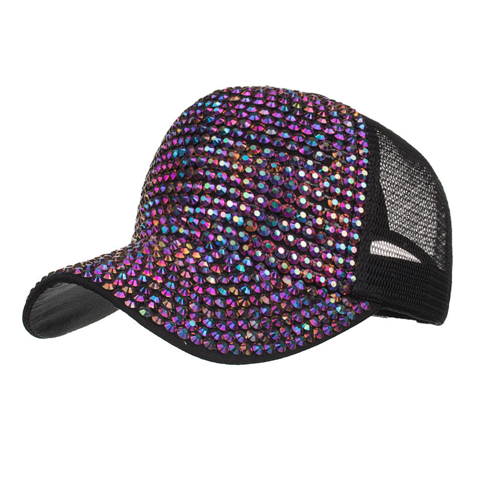 Wholesale Full diamond mesh hat baseball cap