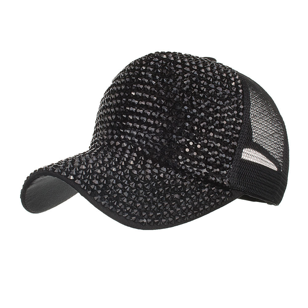 Wholesale Full diamond mesh hat baseball cap