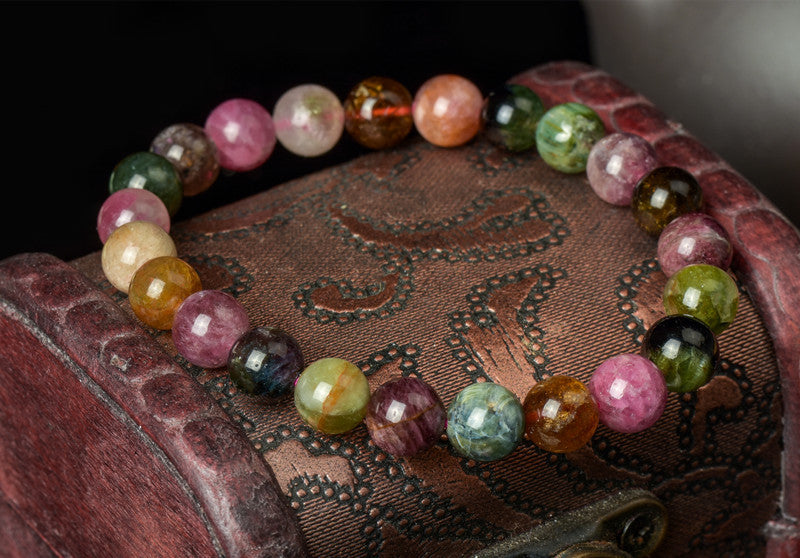 Wholesale Rainbow Candy Color Tourmaline Bracelet