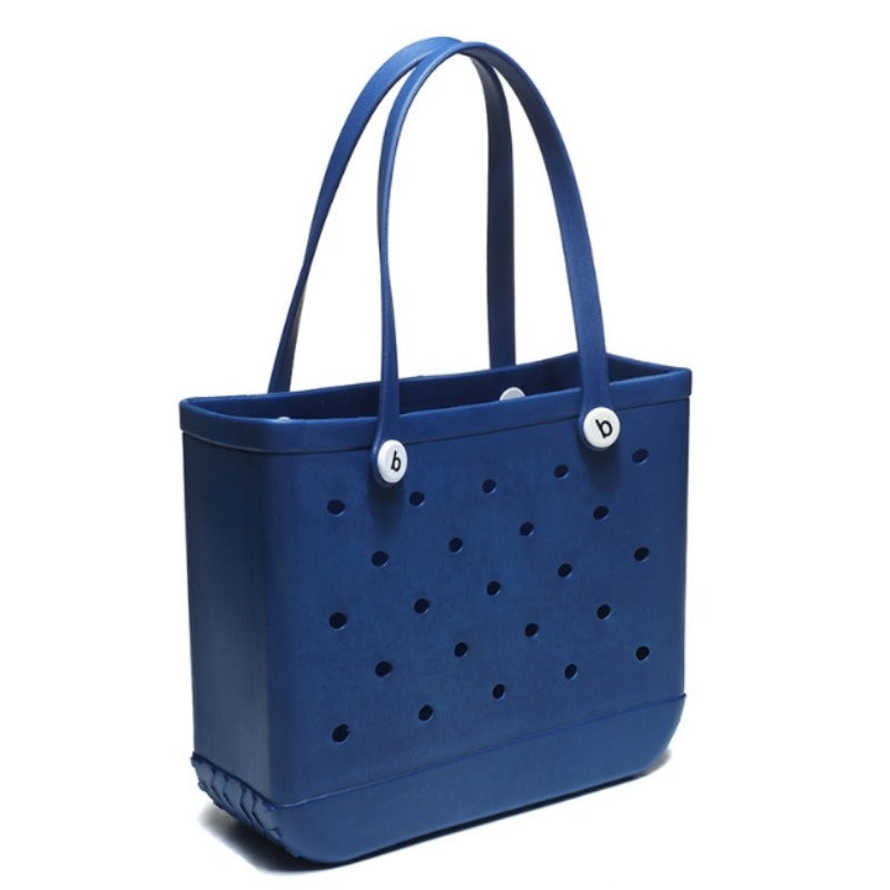 Wholesale Silicone Hollow Hole Handbag Beach Vacation Tote Bag