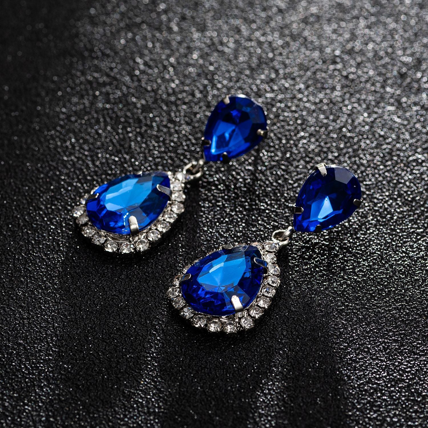 Wholesale Sparkling Drop Crystal Earrings