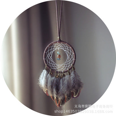 Wholesale Dreamcatcher Feather Bell Mixed Material Car Accessories