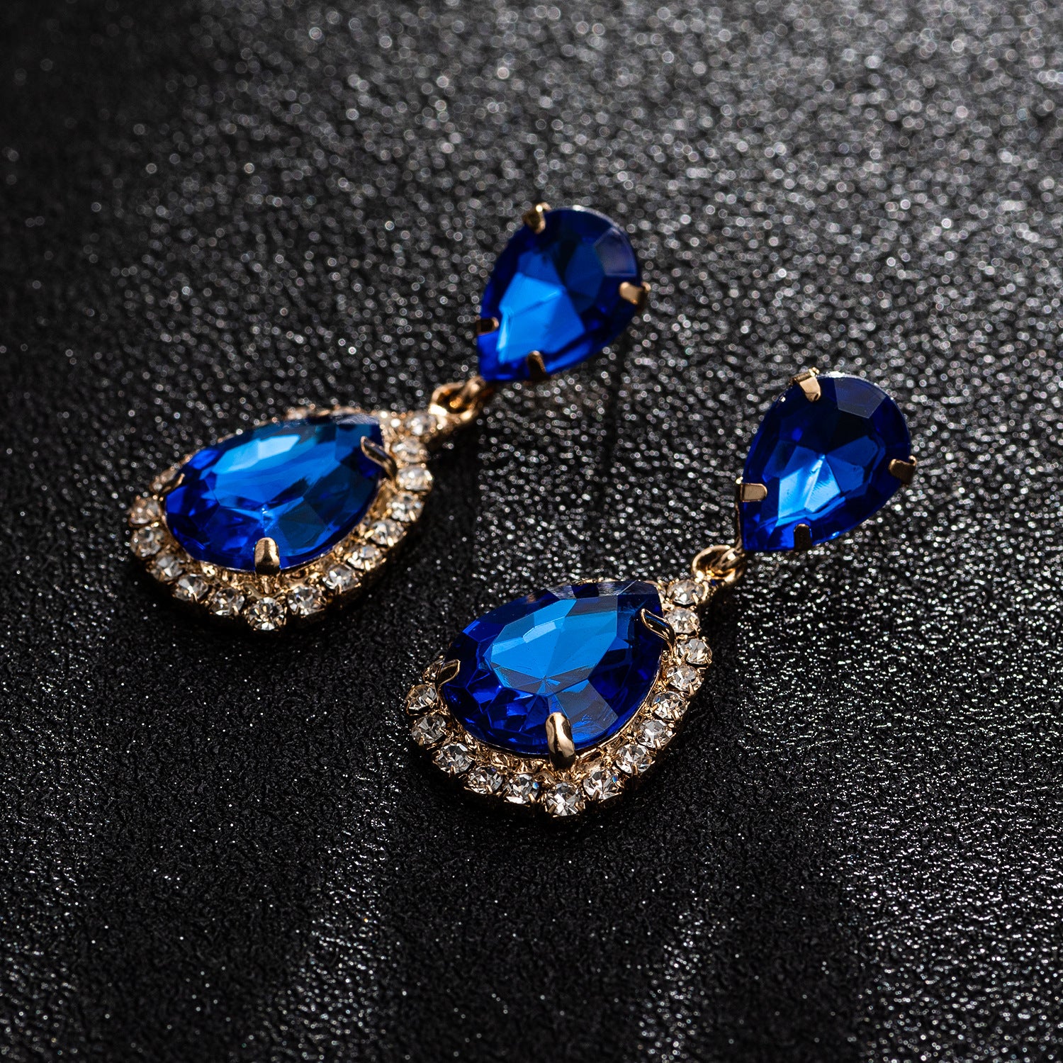 Wholesale Sparkling Drop Crystal Earrings