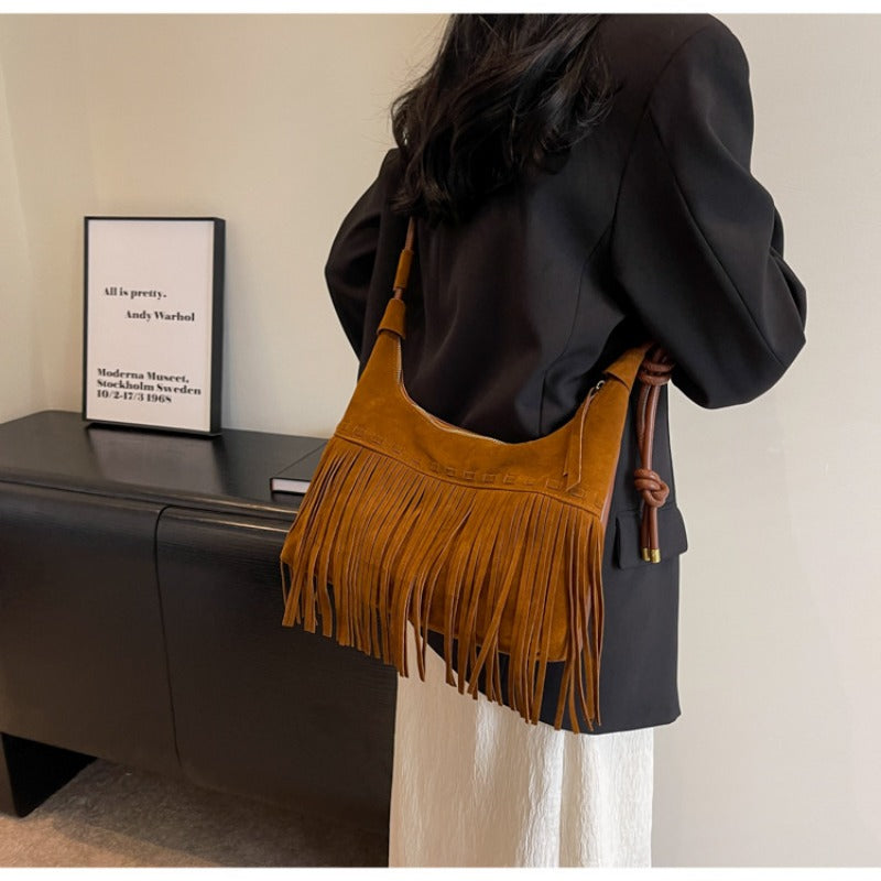Wholesale Bohemian Tassel Vintage Shoulder Crossbody Bag