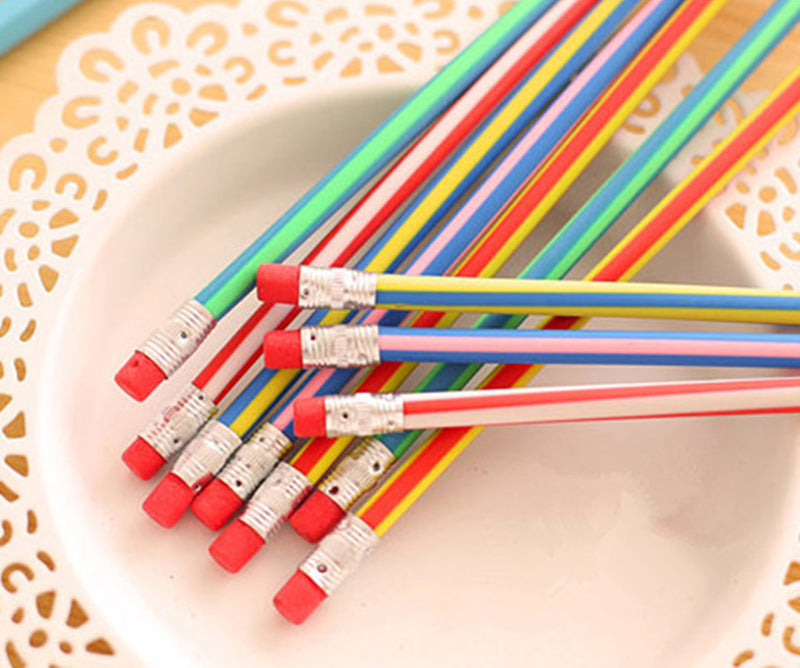 Wholesale Can Be Bent At Will Will Not Break Decompression Plastic Soft Pencil