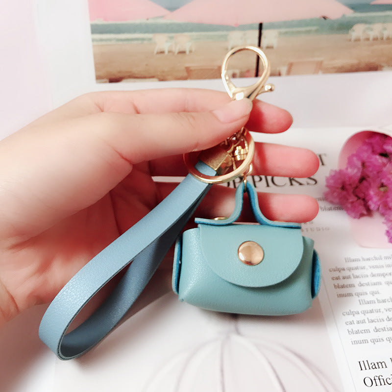 Wholesale Leather Cute Mini Coin Purse Keychain