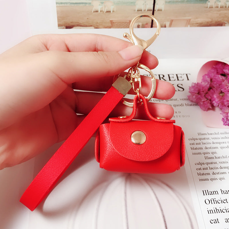 Wholesale Leather Cute Mini Coin Purse Keychain