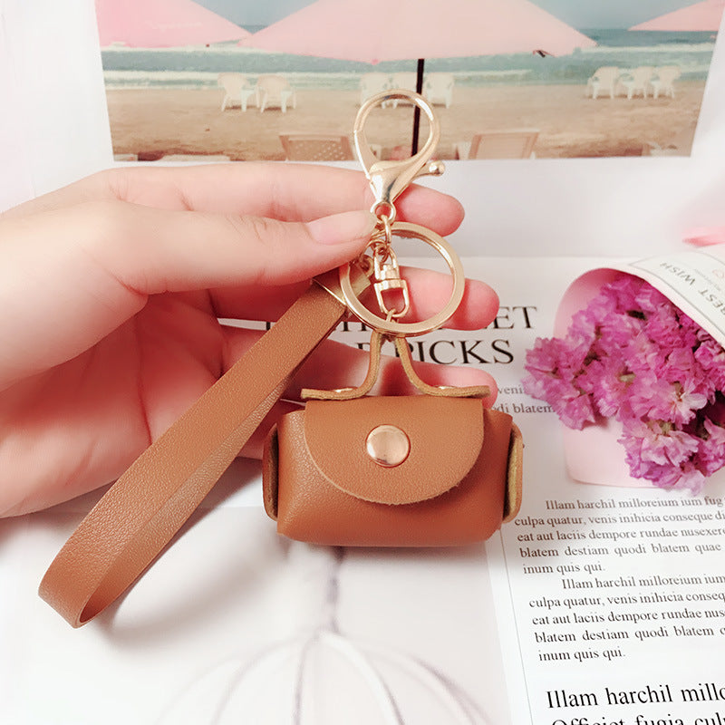 Wholesale Leather Cute Mini Coin Purse Keychain