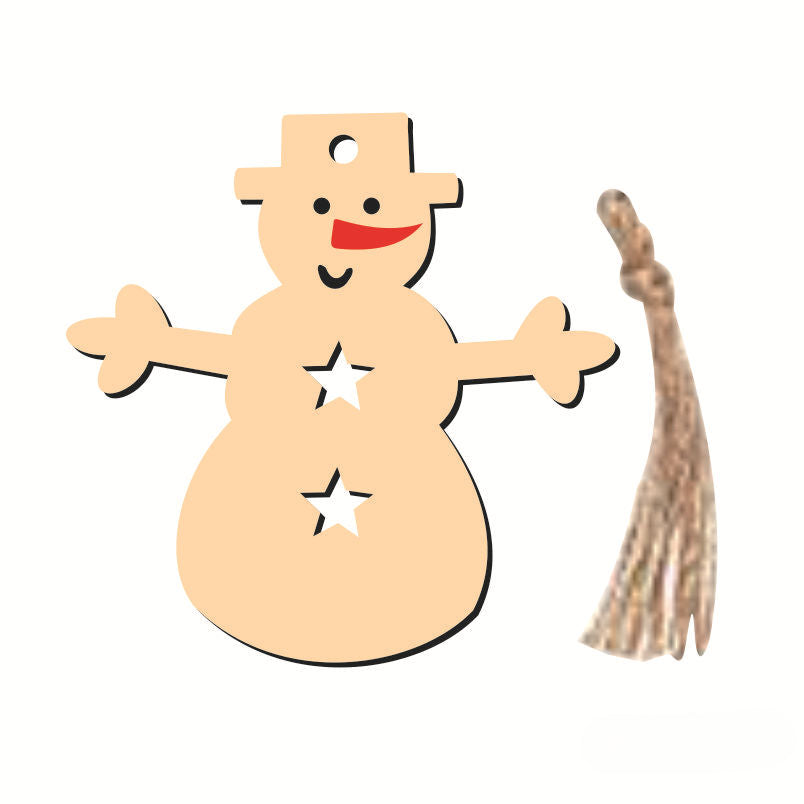 Wholesale Creative Christmas Wood Chip Pendants