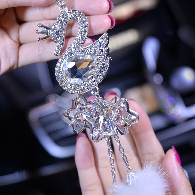 Wholesale Pendant Crystal Pendant Swan Diamond Car Pendant
