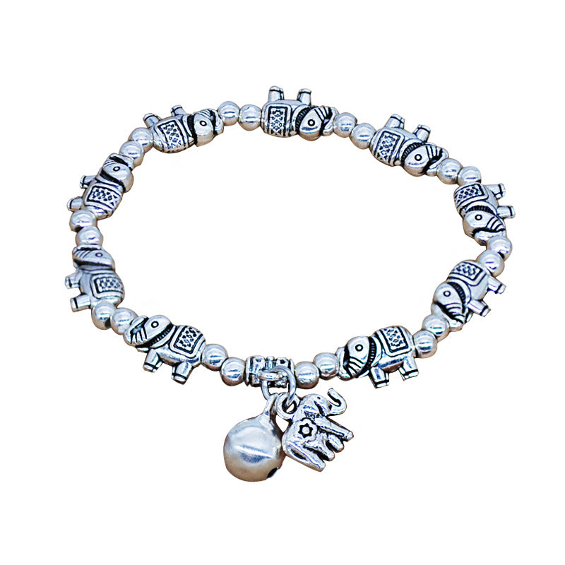 Campana de estiramiento de cuentas hecha a mano al por mayor Rose Piscis Elefante Pulsero Pulsero