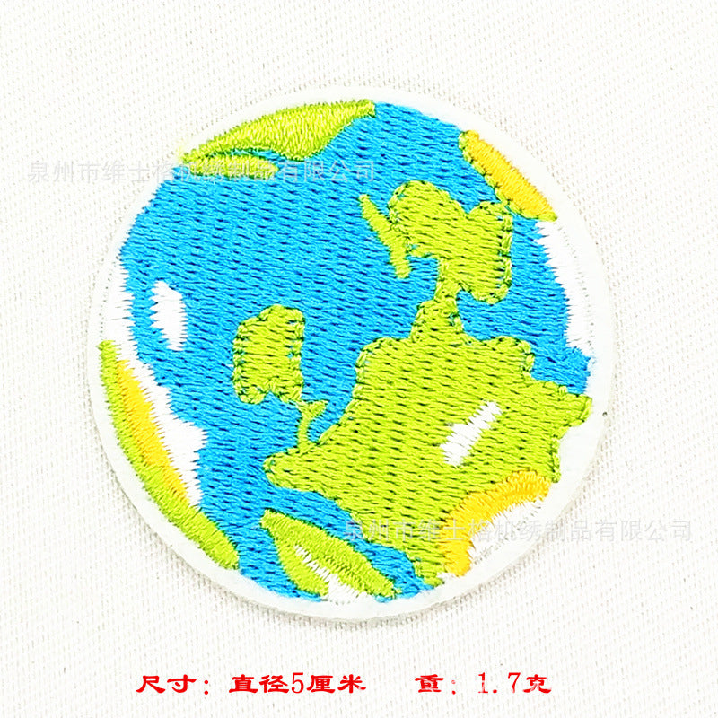 Wholesale Embroidered Astronaut Iron On Patch For ets Stylish Clothing Decoration DIY Sew On Patch Craft Supply