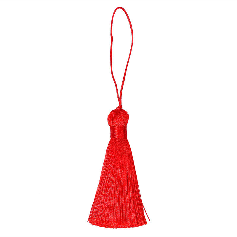 Wholesale 10pcs 8CM Short Fat Tassel Ice Silk Tassel Pendant