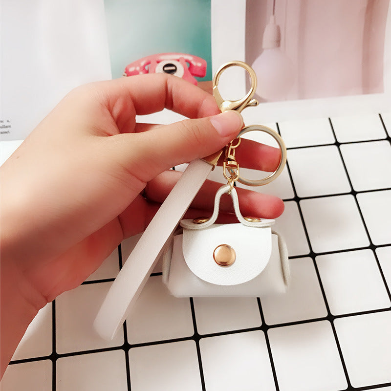 Wholesale Leather Cute Mini Coin Purse Keychain