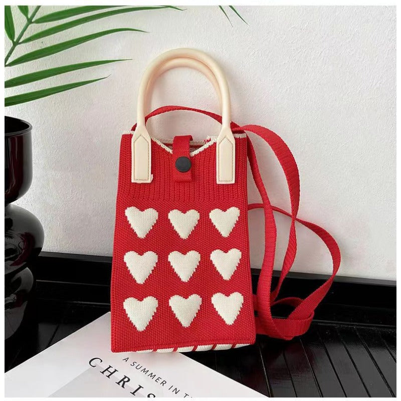 Wholesale Knitted Versatile Sweet Crossbody Handbags