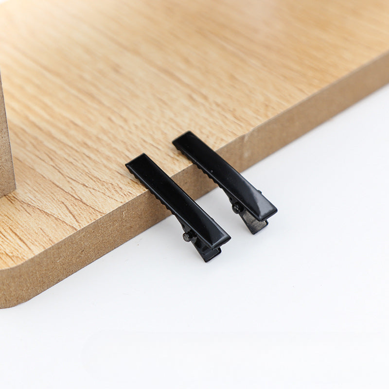 Wholesale 30pcs/pack Handmade Cream Glue DIY Word Clip Hairpin Material Package Accessories