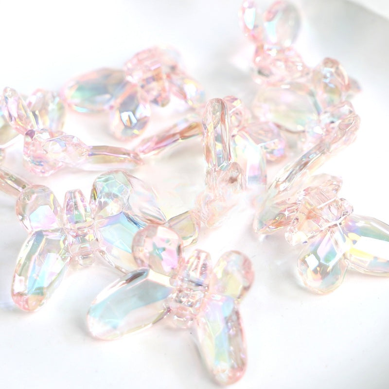 Wholesale 10pcs 3D Big Butterfly High Transparent Scratch-resistant Butterfly Acrylic Beads