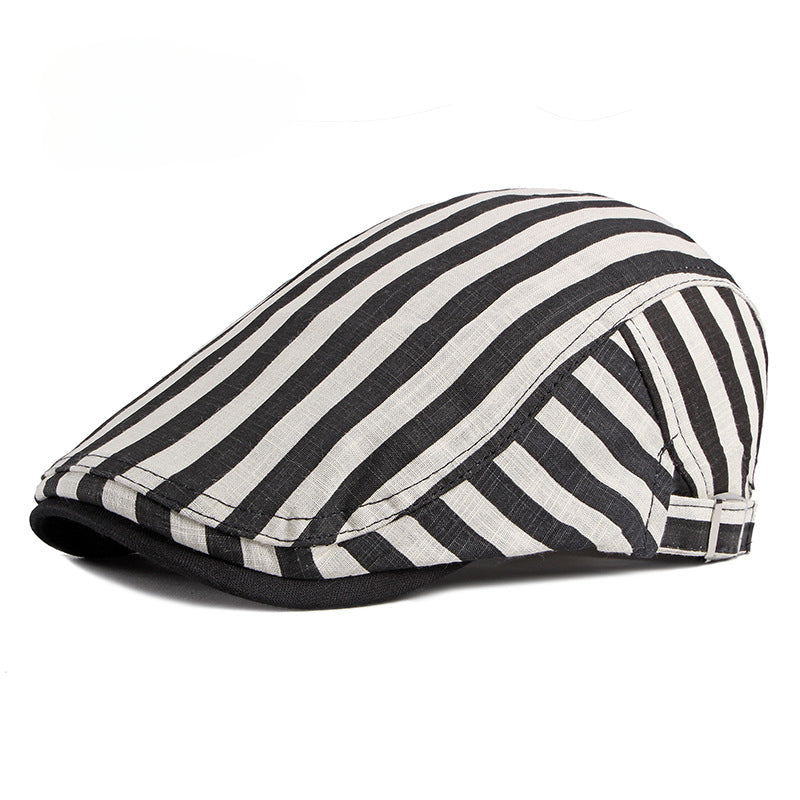 Wholesale Cotton Striped Beret