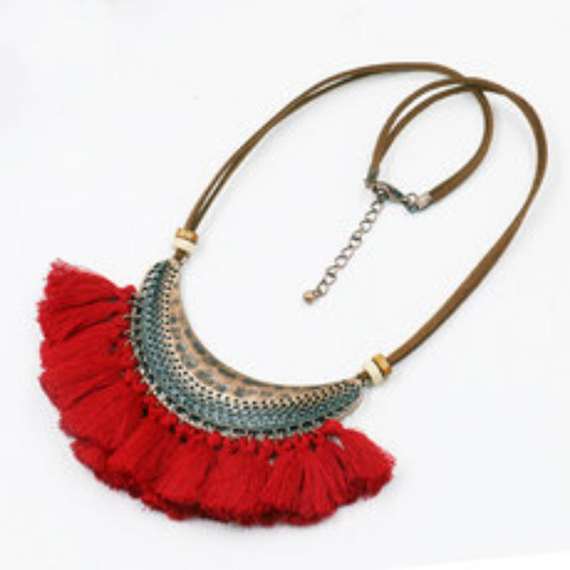 Wholesale Alloy Creative Tassel Long Necklace